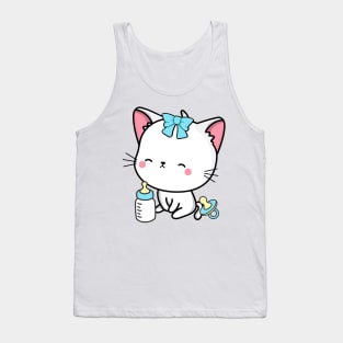 Cute angora cat is a baby Tank Top